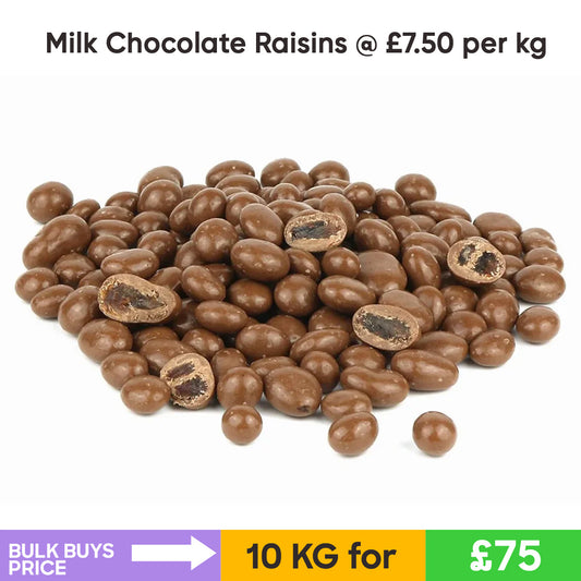 Milk Chocolate Raisins (10KG)- Bulk Buys