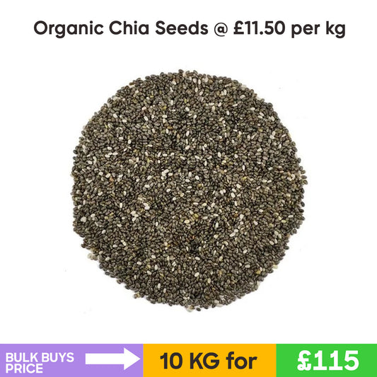 Organic Chia Seeds (10KG)- Bulk Buys