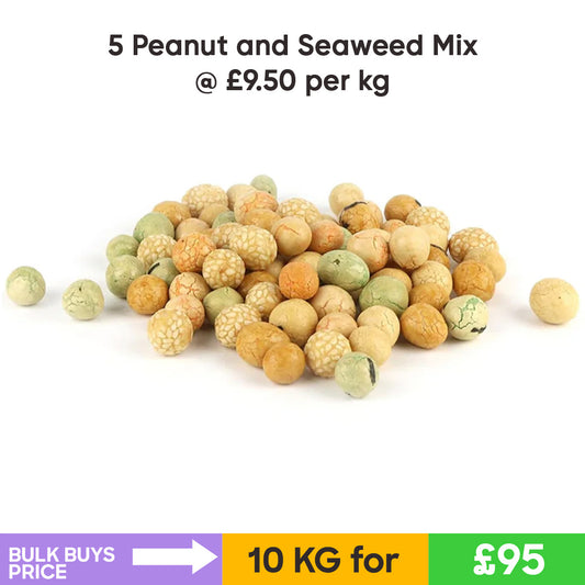 5 Peanut Cracker and Seaweed Mix (10KG)- Bulk Buys