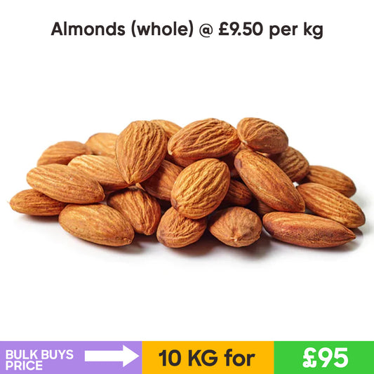Almonds (Whole) (10KG)- Bulk Buys