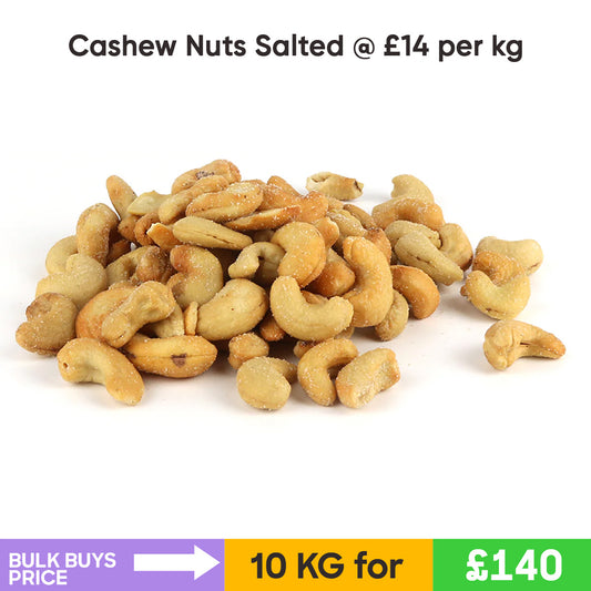 Cashew Nuts Salted (Whole) (10KG)- Bulk Buys