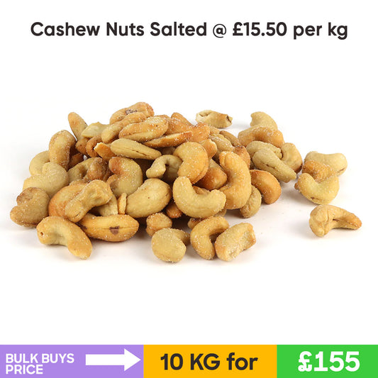 Cashew Nuts Salted (Whole) (10KG)- Bulk Buys