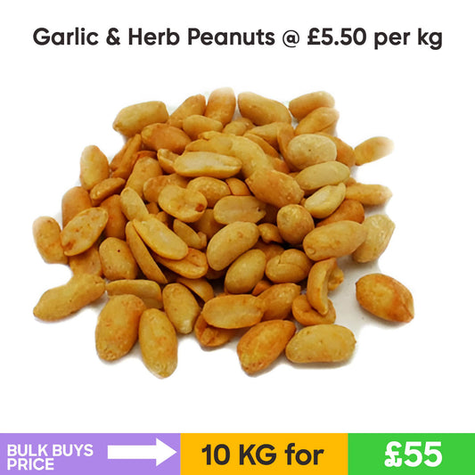 Garlic & Herb Peanuts (10KG)-📦 Bulk Buys