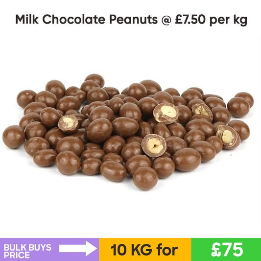 Milk Chocolate Peanuts (10KG)- Bulk Buys