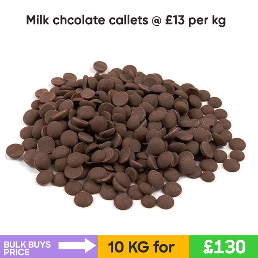 Callebaut Milk Chocolate Callets (Premium Belgian) (10KG)- Bulk Buys