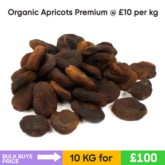 Organic Apricots Premium (unsulphured) (10KG)- Bulk Buys
