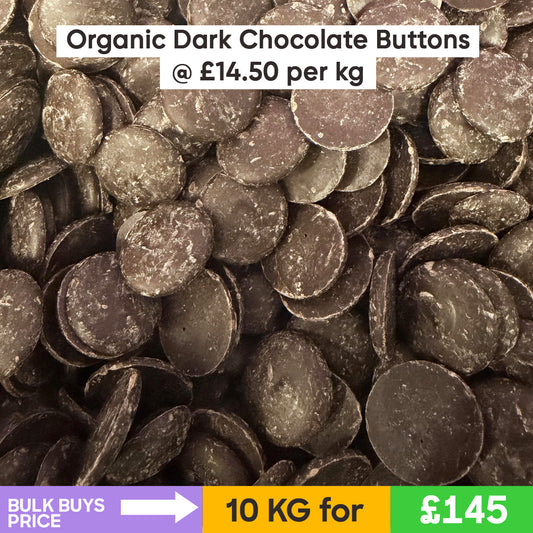 Organic Dark Chocolate Buttons/Pastels(10kg)- Bulk Buys