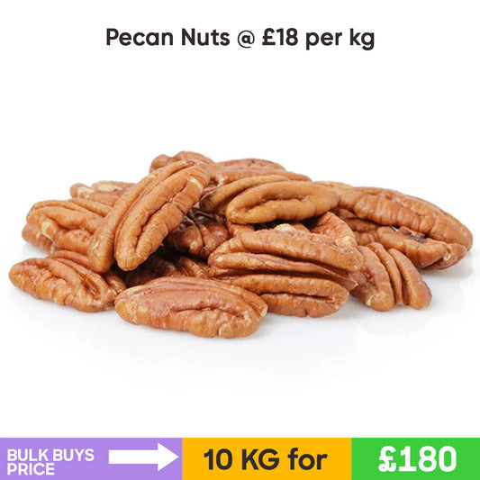 Pecan Nuts (Large Halves) (10KG)- Bulk Buys