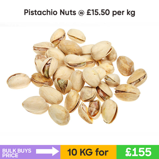Pistachio Nuts (Roasted and Salted) (10KG)- Bulk Buys