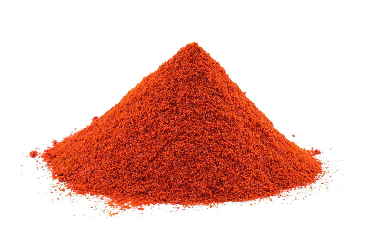 Chilli Powder On A White Background