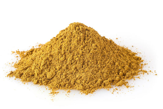 Curry Powder On A White Background